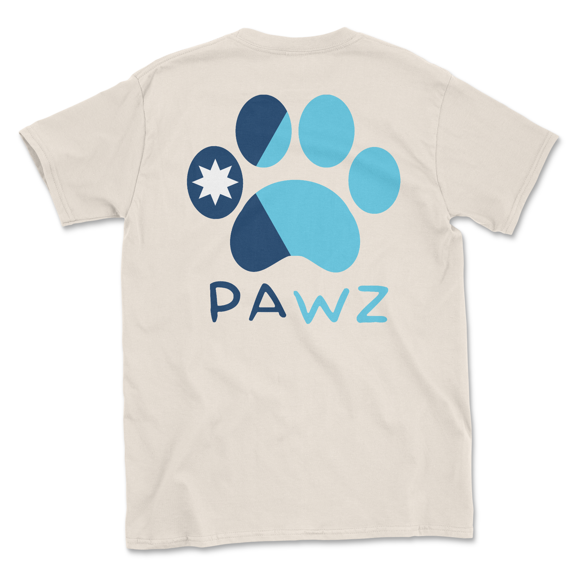 Minnesota Flag Paw (Adult Short Sleeve T-Shirt)