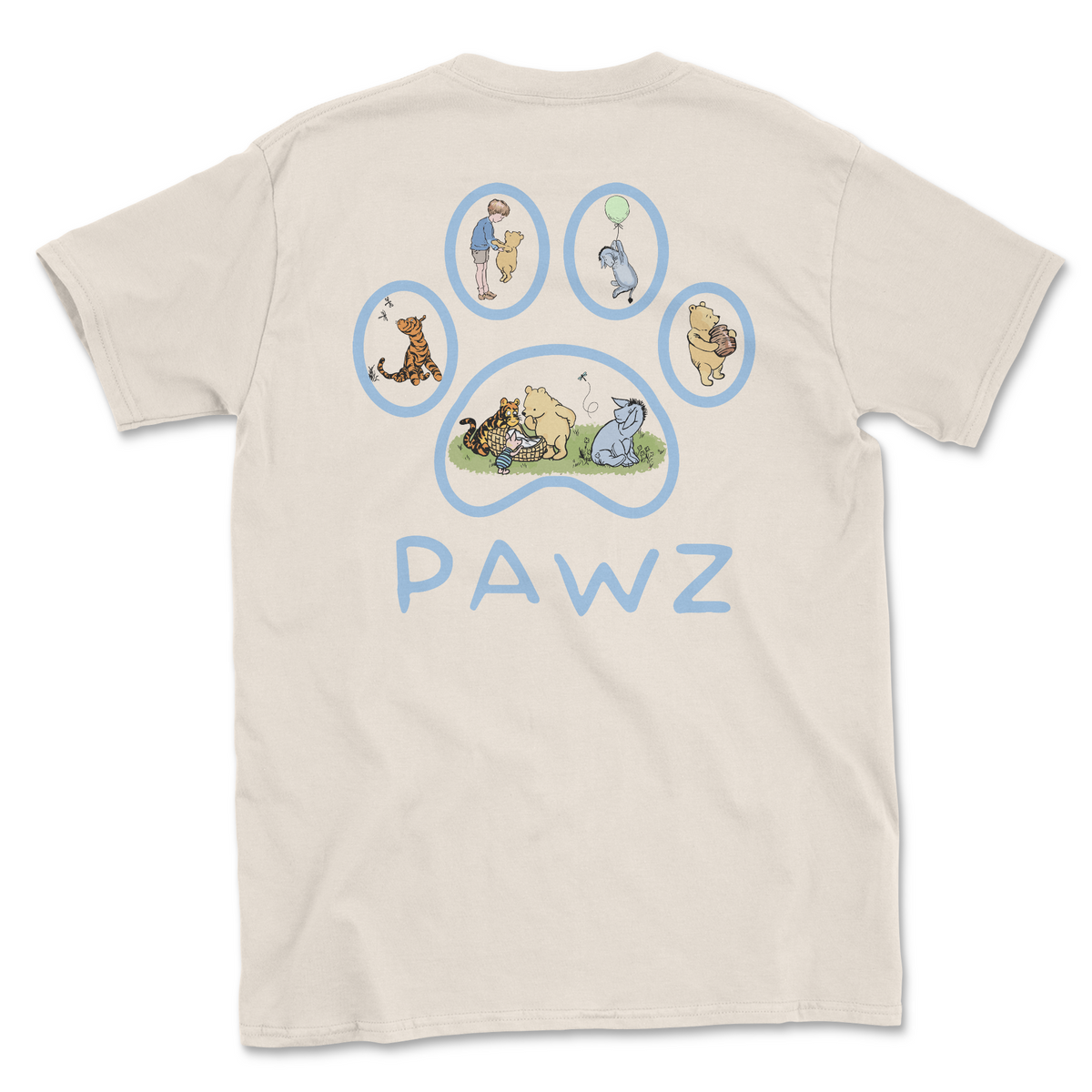 Pooh Paw - Natural (Adult Short Sleeve T-Shirt) Limited Edition