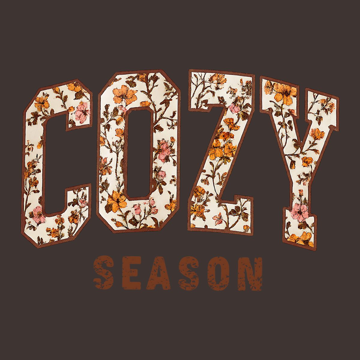 Cozy Season (Front Print) (Adult Crewneck)