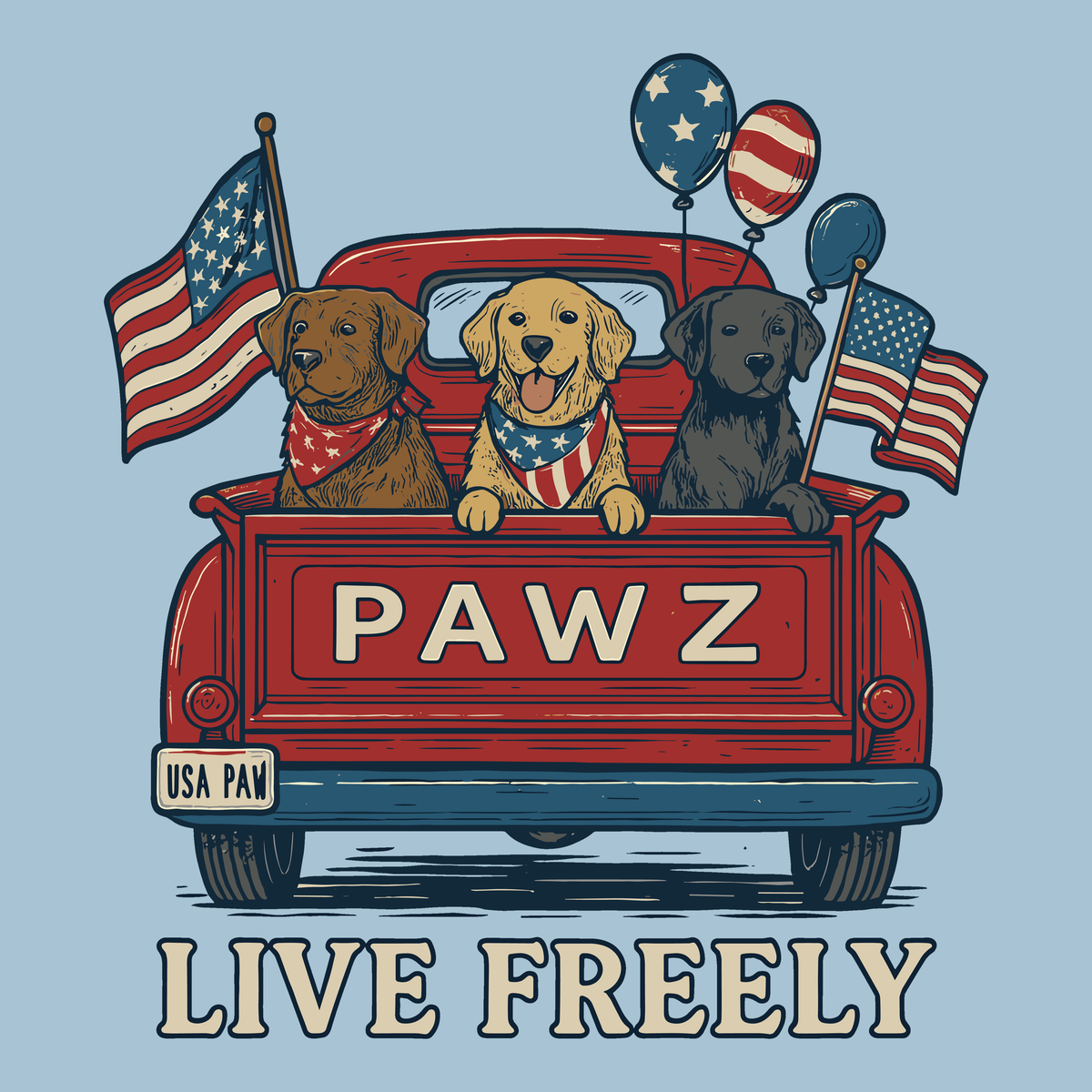 Live Freely (Adult Short Sleeve T-Shirt)