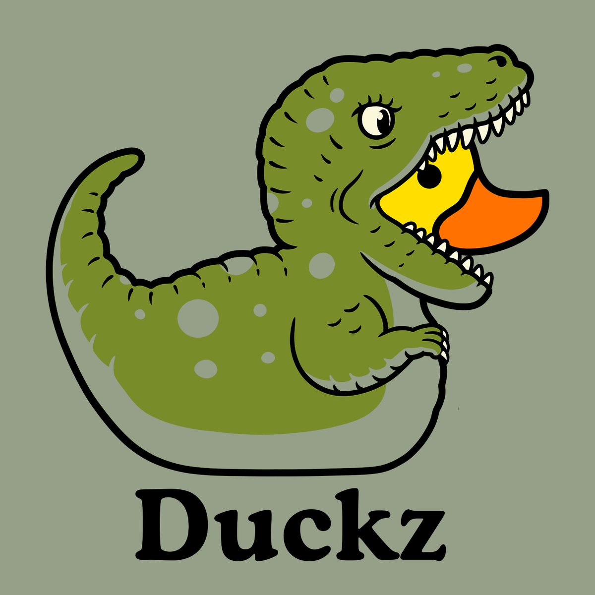 Dino Duck (Adult Short Sleeve T-Shirt)