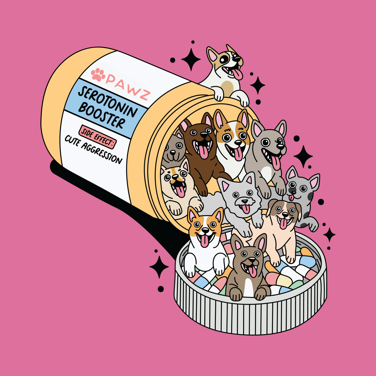 Serotonin Pawz (Adult Hoodie)