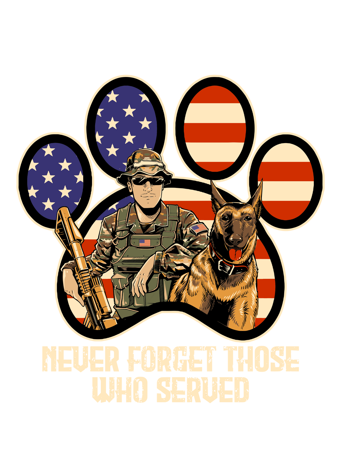 Freedom Pawz - Black (Adult Short Sleeve T-Shirt)