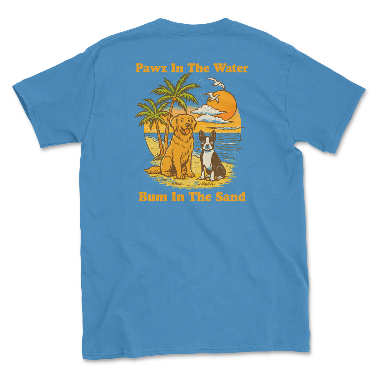 Pawz In The Water (Adult Short Sleeve T-Shirt)