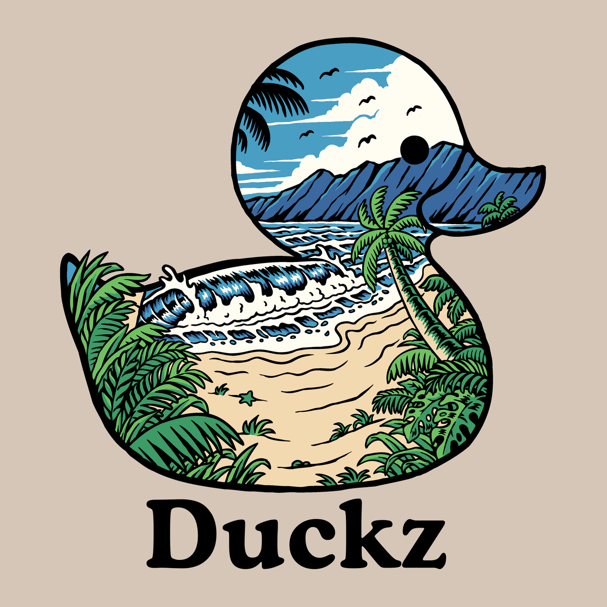 Paradise Paddle (Adult Short Sleeve T-Shirt)