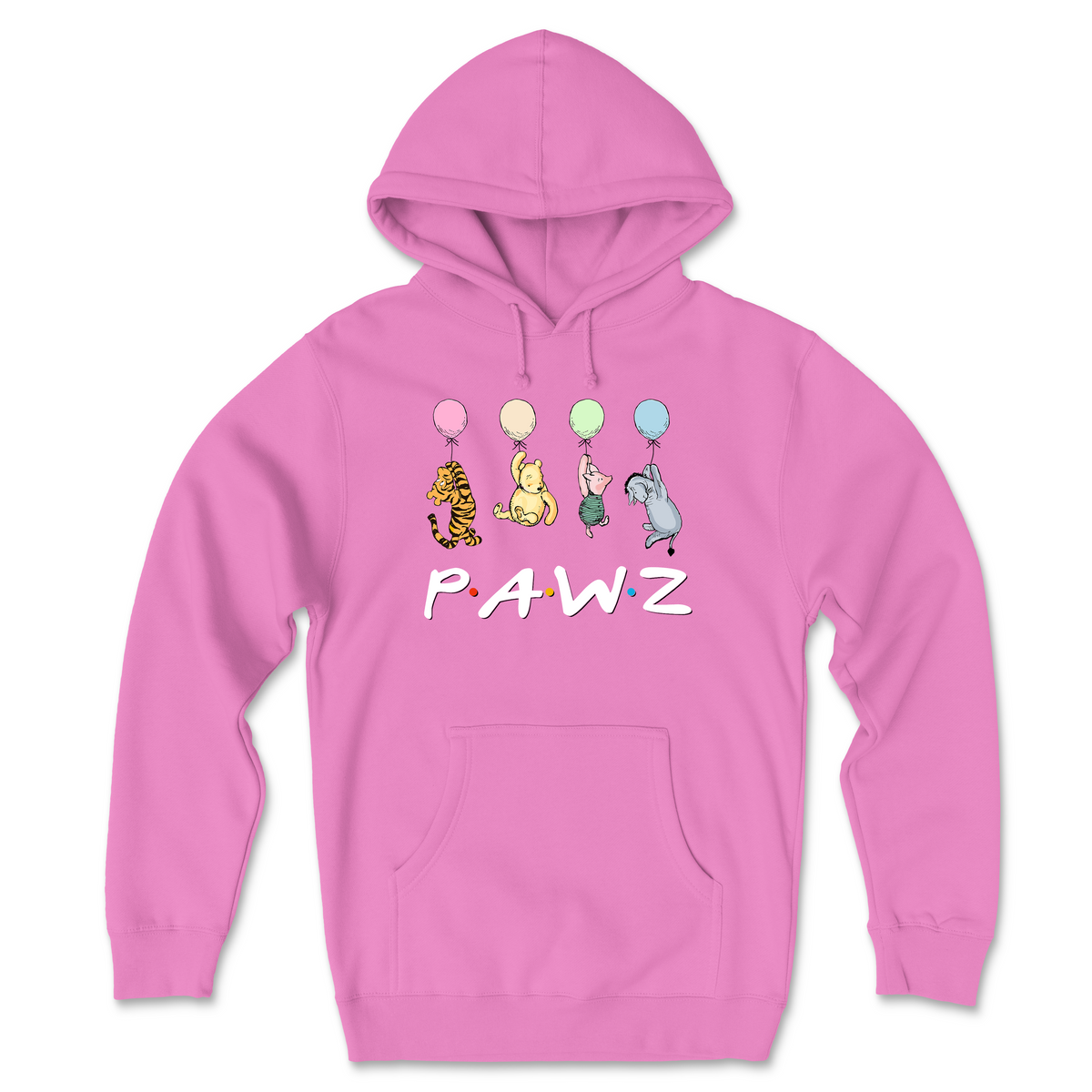 Best Friends - Hot Pink (Front Print) (Adult Hoodie) Limited Edition