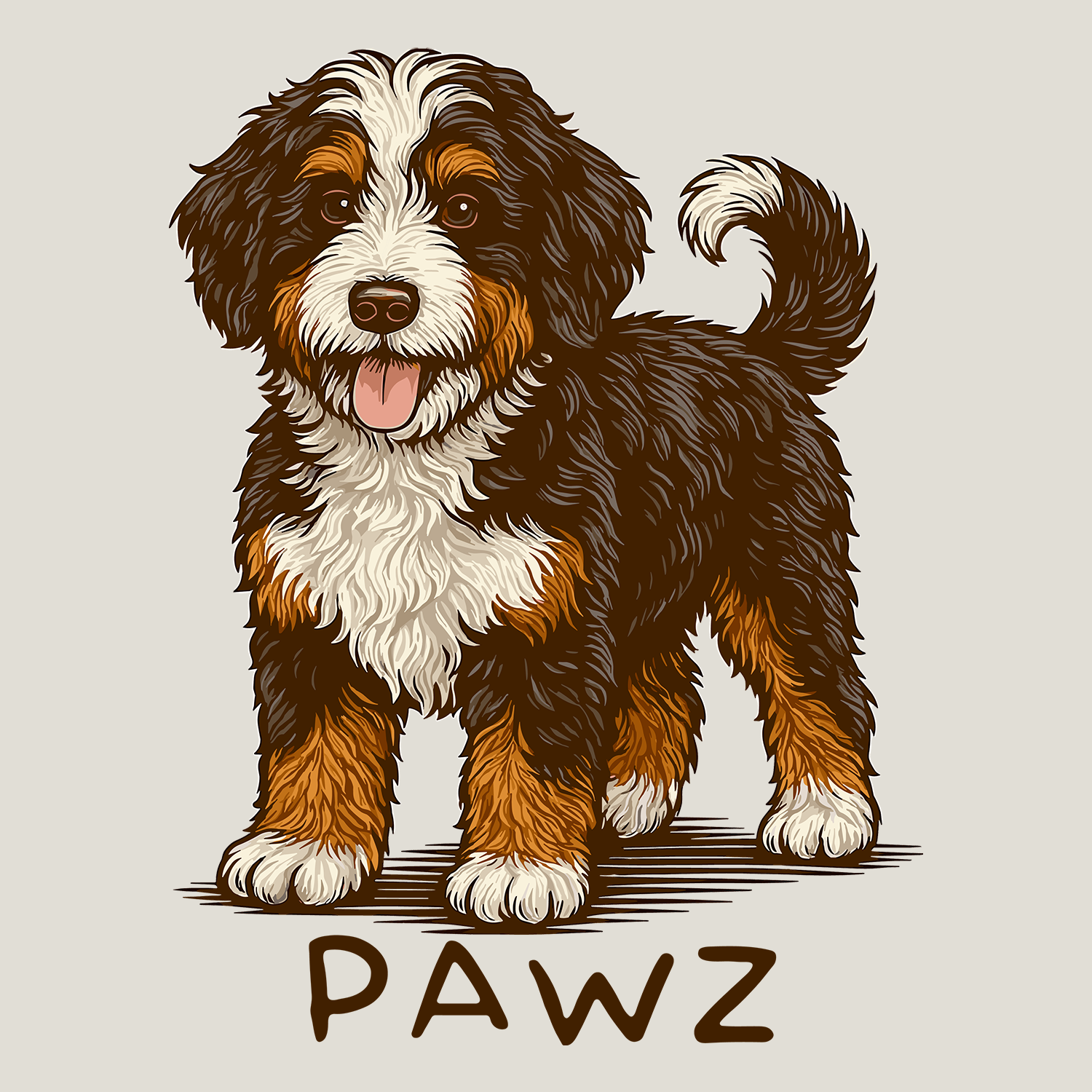 Bernedoodle (Adult Hoodie)