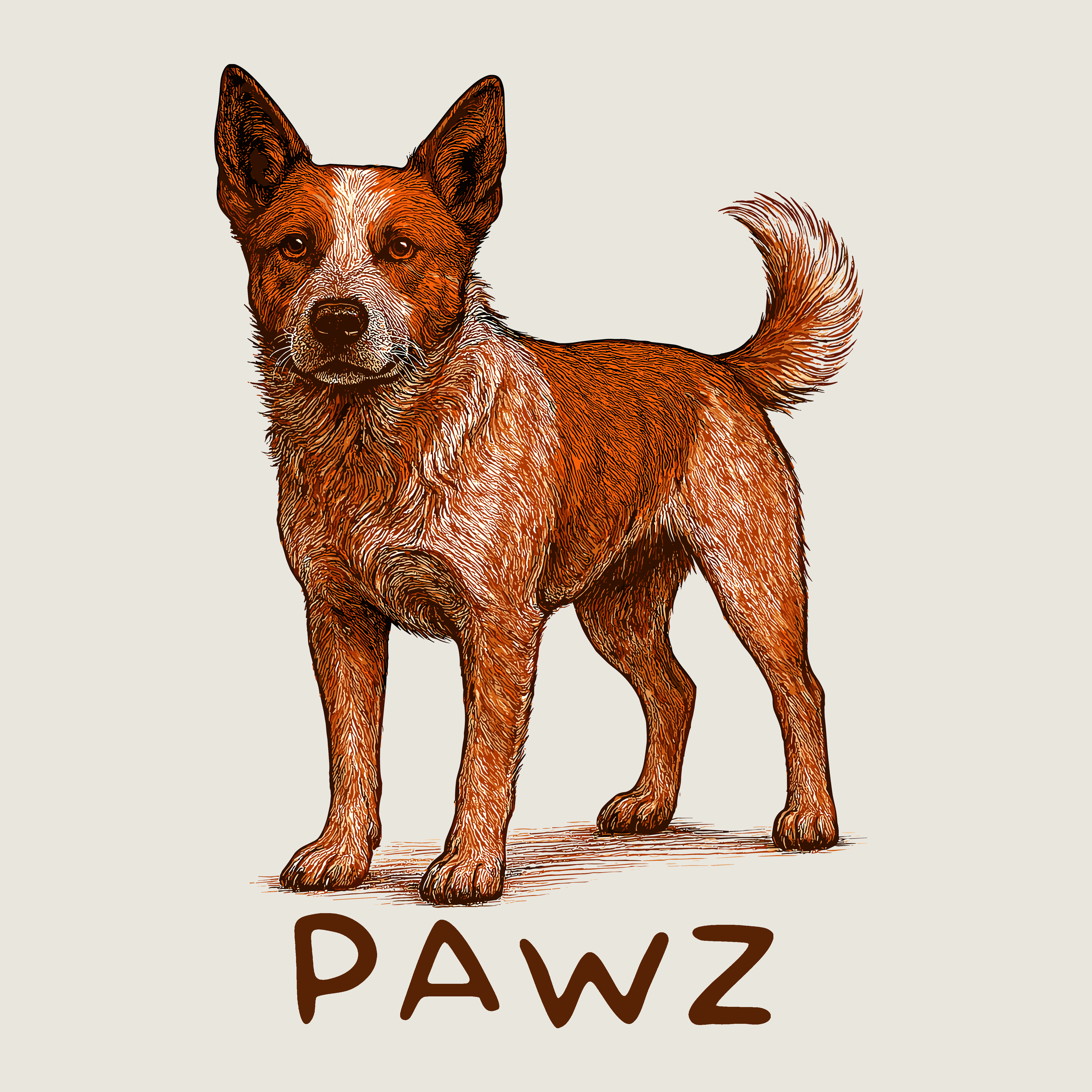 Red Heeler (Adult Short Sleeve T-Shirt)