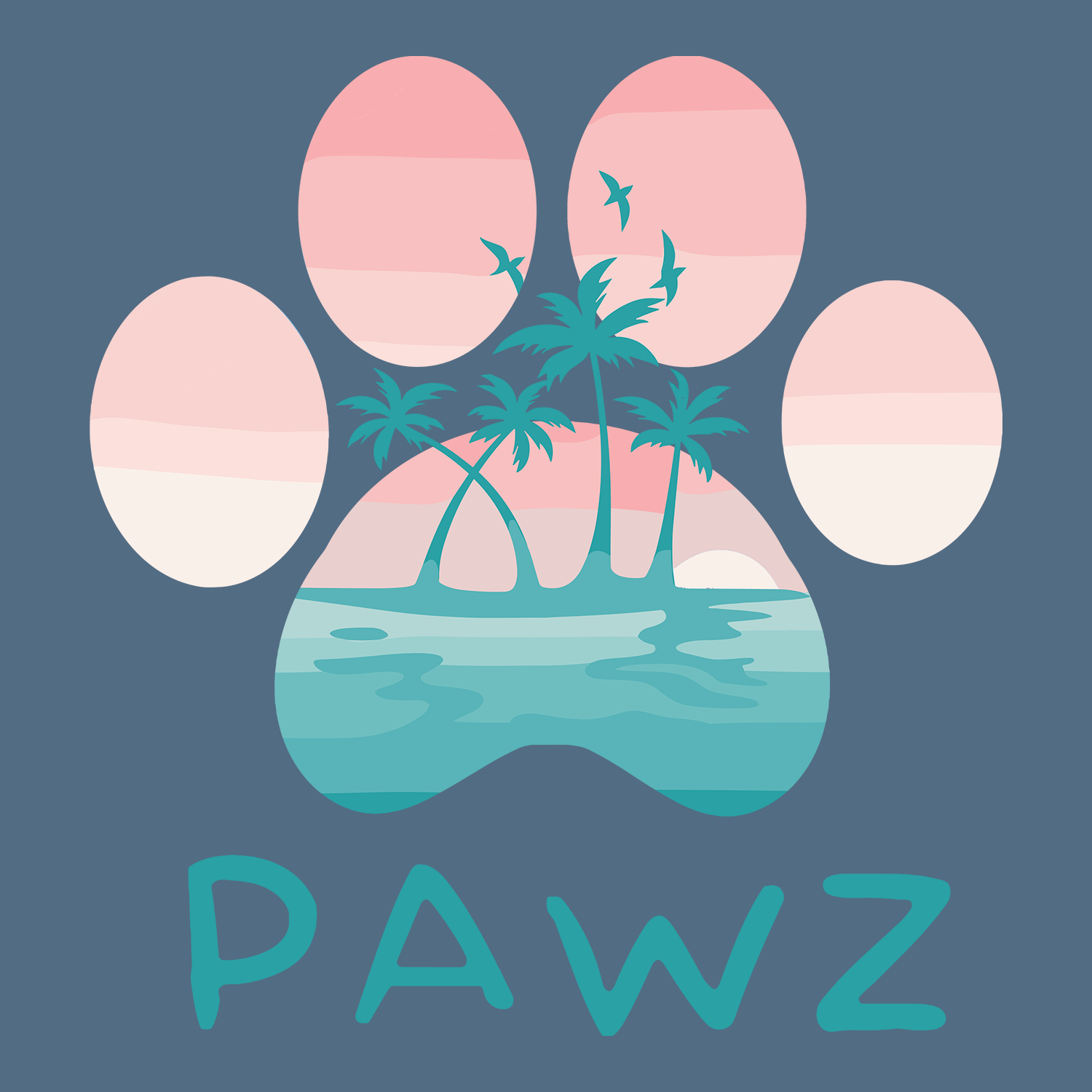 Paradise Paw (Adult Short Sleeve T-Shirt)