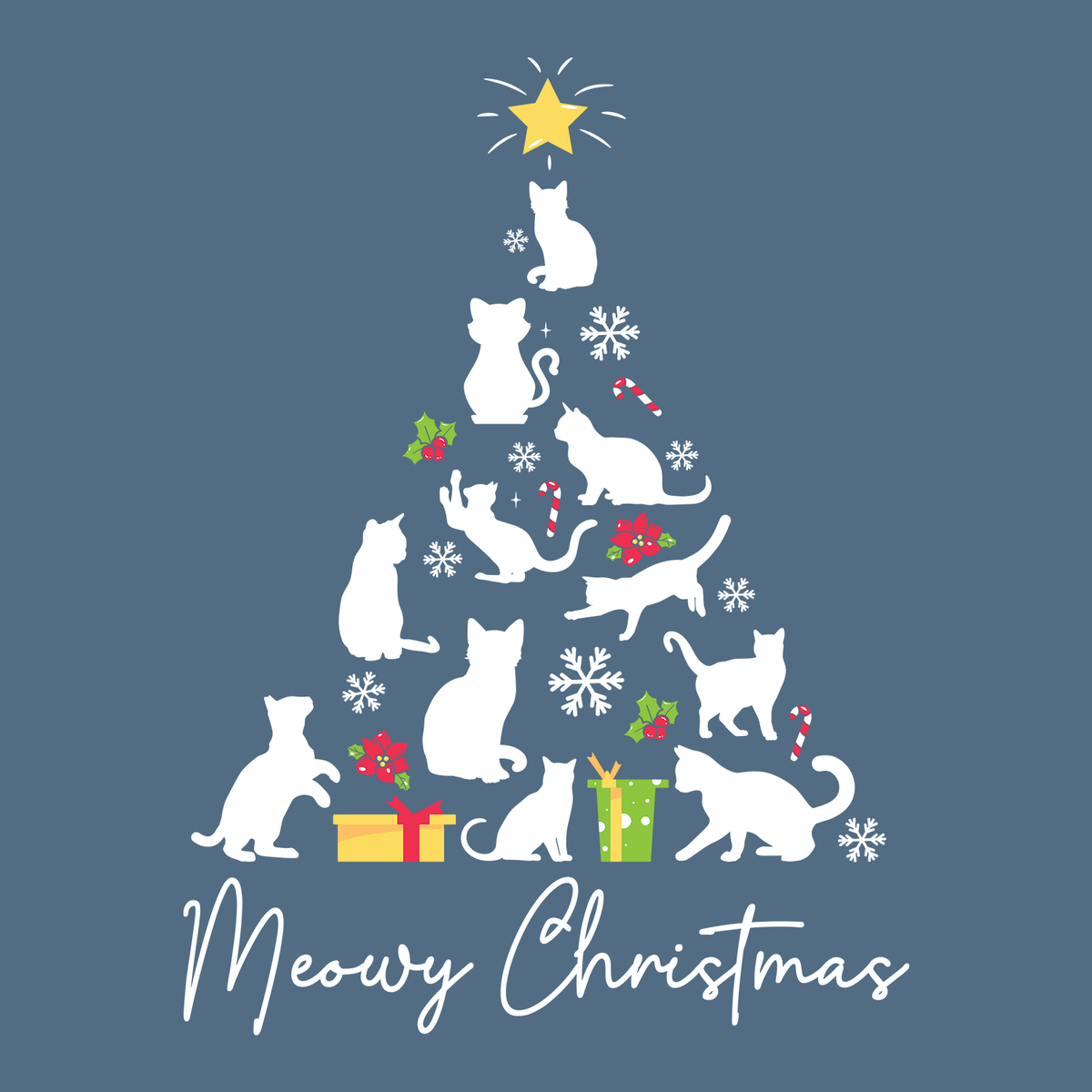 Kitty Tree (Adult Short Sleeve T-Shirt)