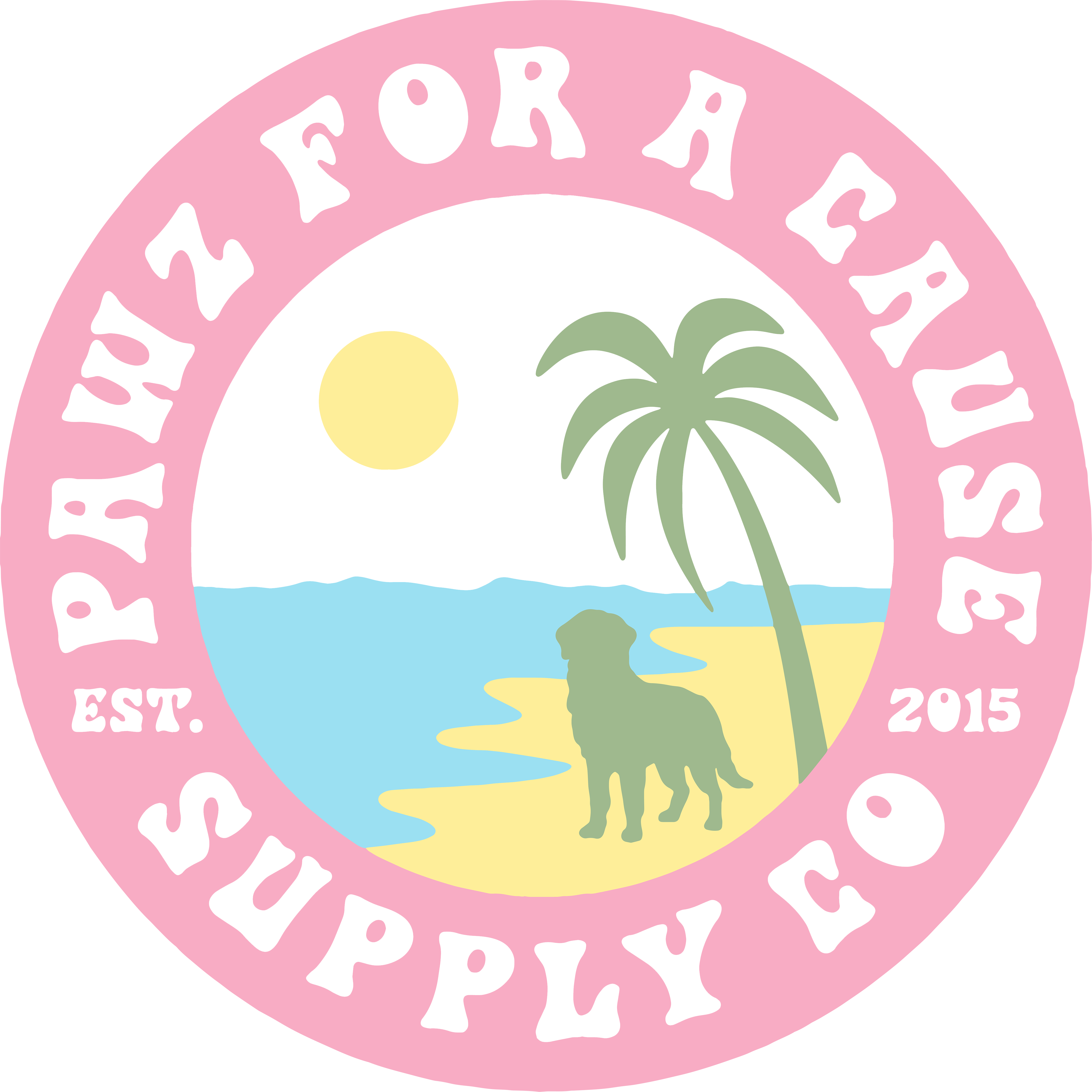 Tropical Pawz (Adult Short Sleeve T-Shirt)